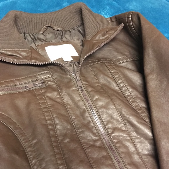 Mossimo brown bomber jacket - Picture 2 of 4